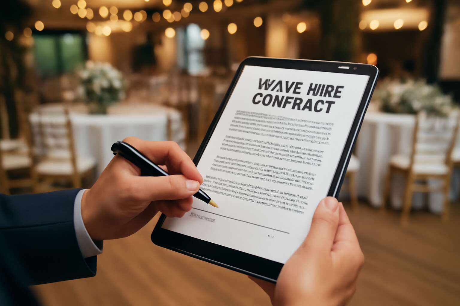 venue hire contract template