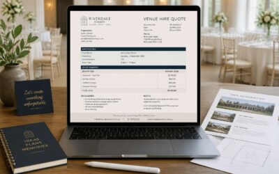 Simplify event planning with a venue hire quote template.